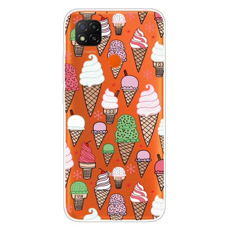 Hoesje voor Xiaomi Redmi 9C Gekleurd Roomijs