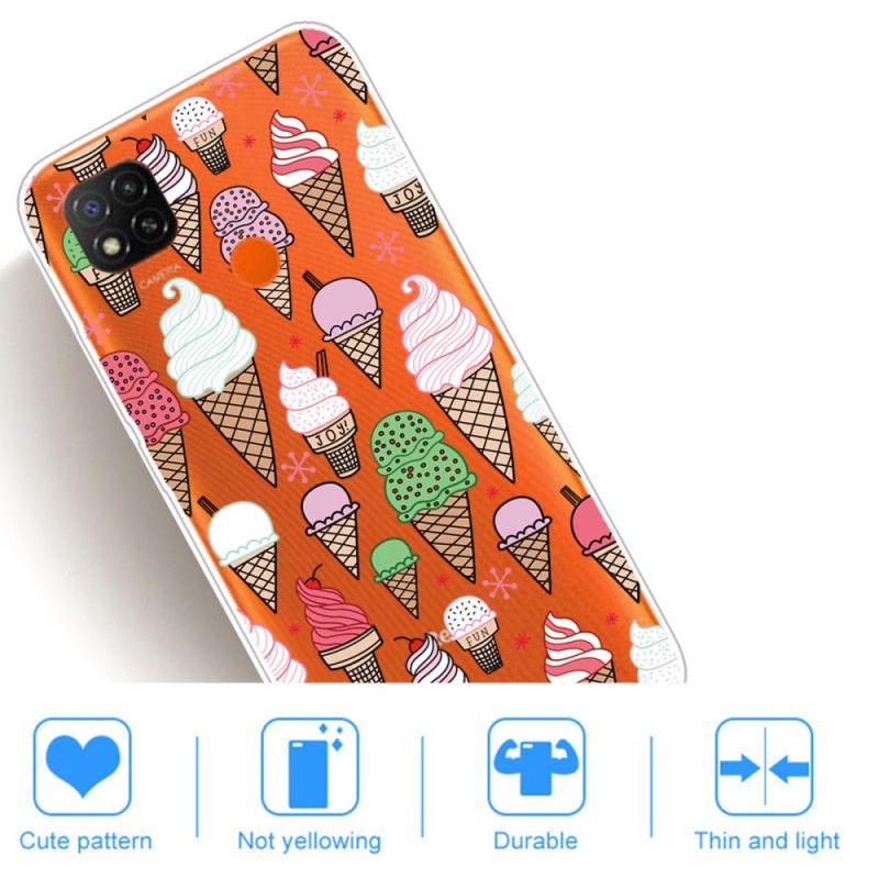 Hoesje voor Xiaomi Redmi 9C Gekleurd Roomijs