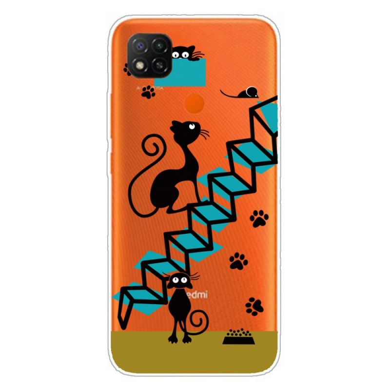 Hoesje voor Xiaomi Redmi 9C Grappige Katten