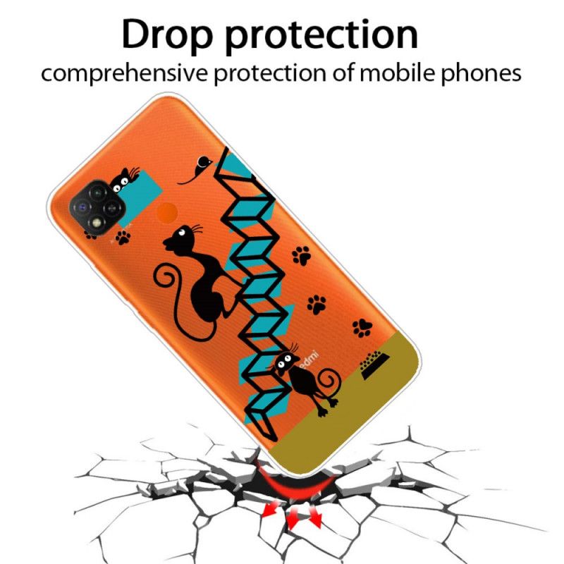 Hoesje voor Xiaomi Redmi 9C Grappige Katten