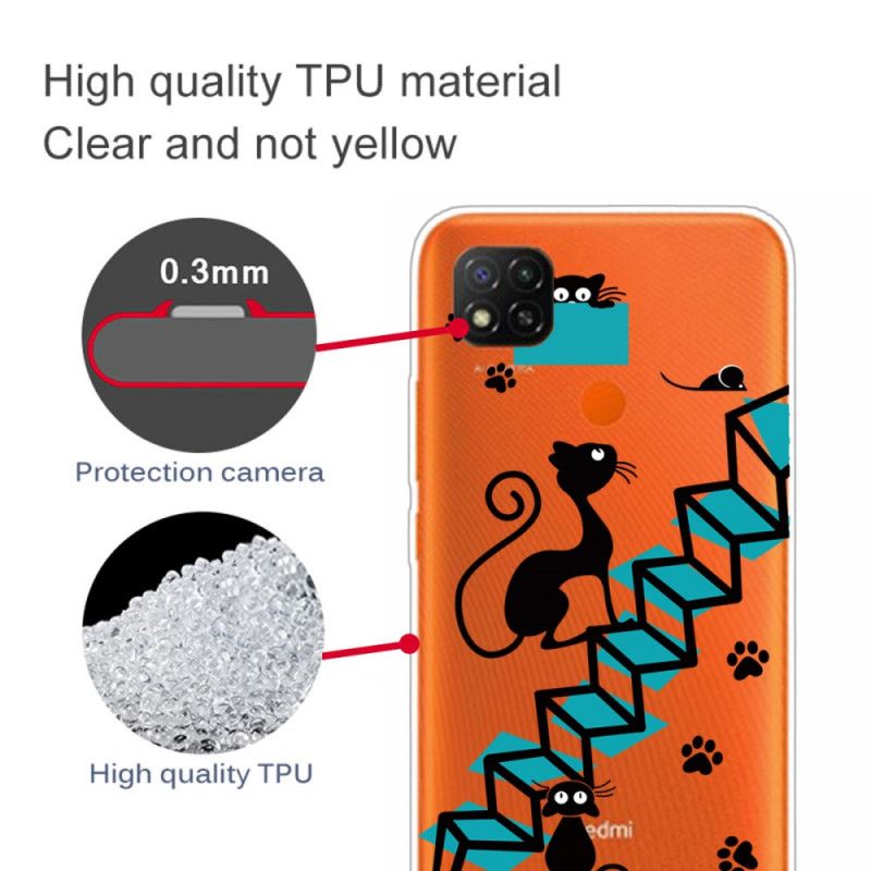 Hoesje voor Xiaomi Redmi 9C Grappige Katten