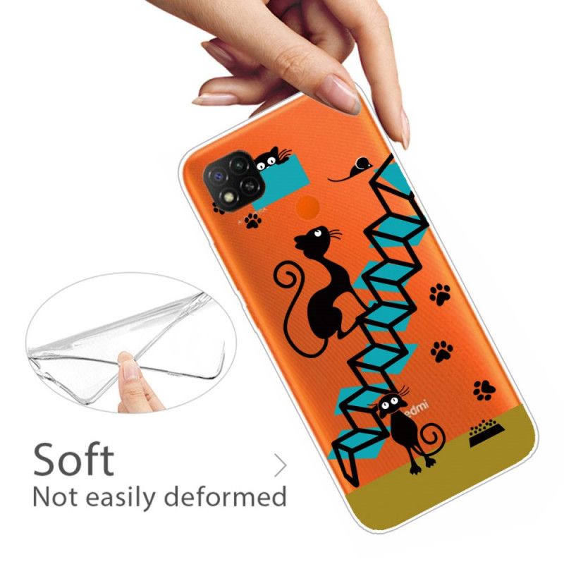 Hoesje voor Xiaomi Redmi 9C Grappige Katten