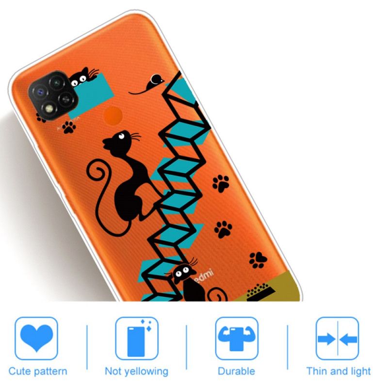 Hoesje voor Xiaomi Redmi 9C Grappige Katten