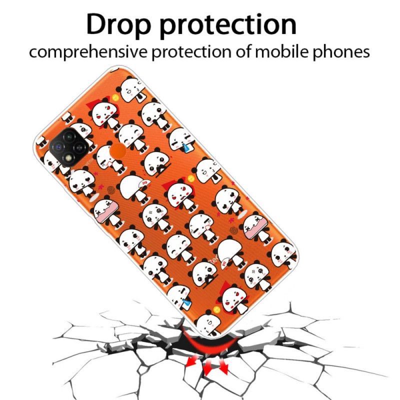 Hoesje voor Xiaomi Redmi 9C Grappige Panda'S