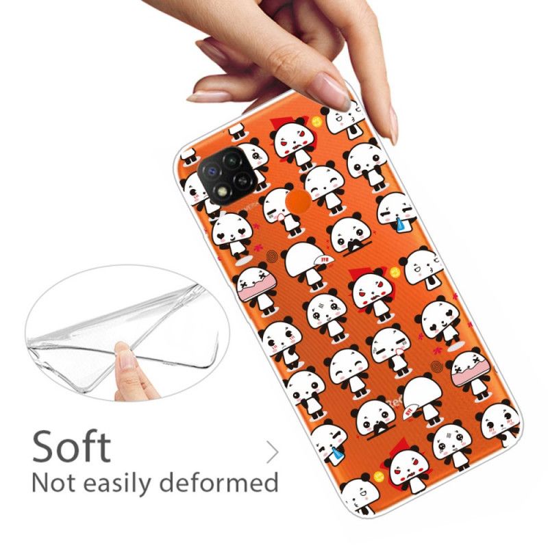 Hoesje voor Xiaomi Redmi 9C Grappige Panda'S