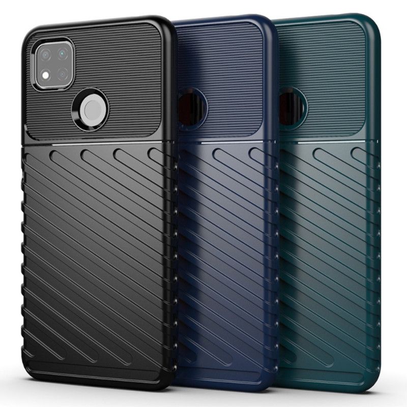 Hoesje voor Xiaomi Redmi 9C Groen Zwart Donderreeks