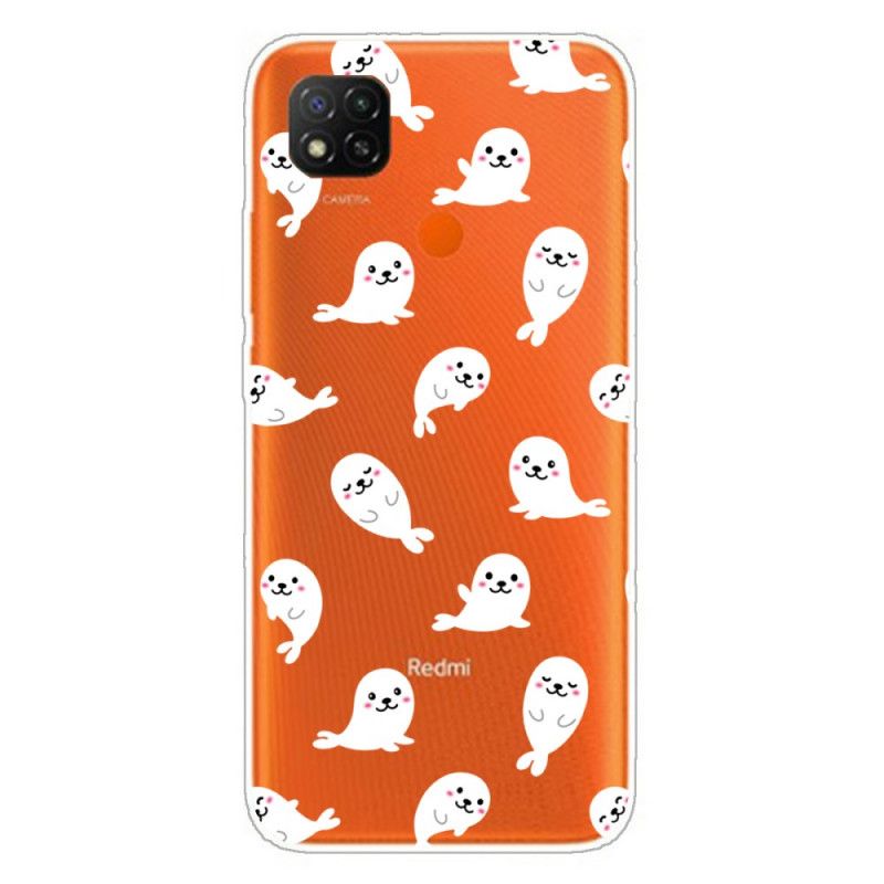 Hoesje voor Xiaomi Redmi 9C Leuke Zeeleeuwen