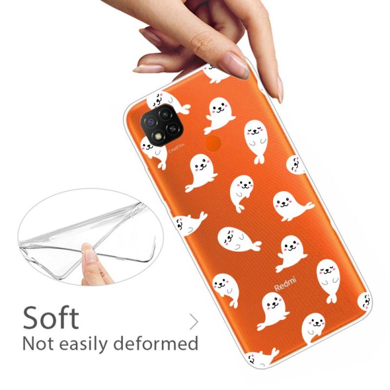 Hoesje voor Xiaomi Redmi 9C Leuke Zeeleeuwen