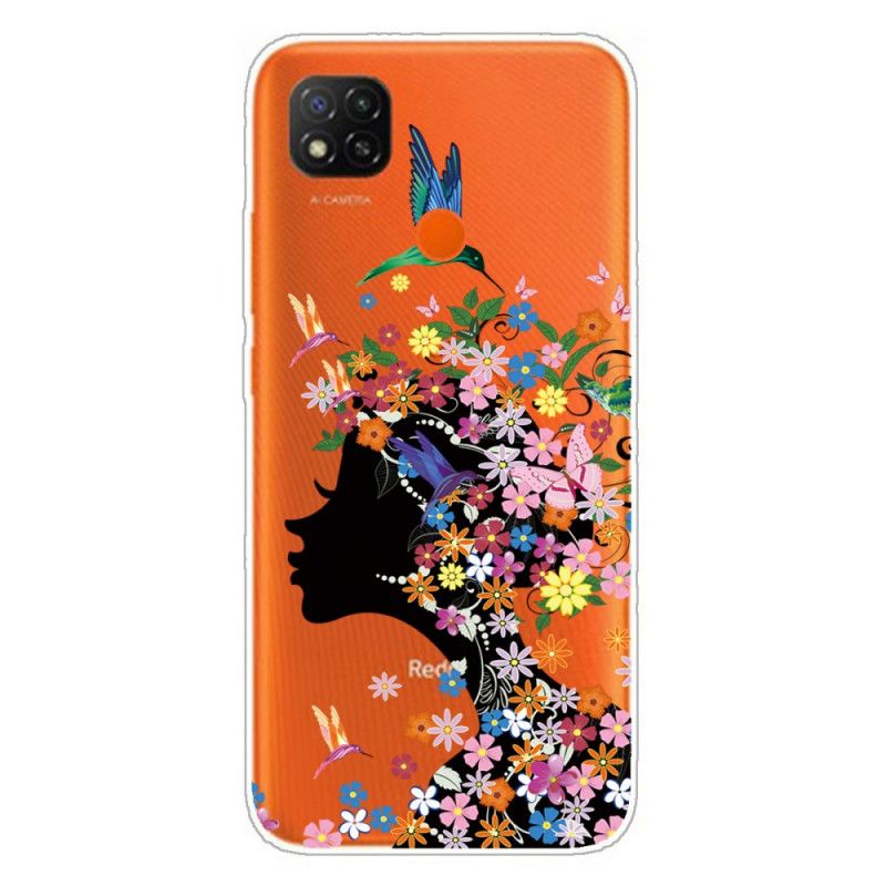 Hoesje voor Xiaomi Redmi 9C Mooi Bloemhoofdje