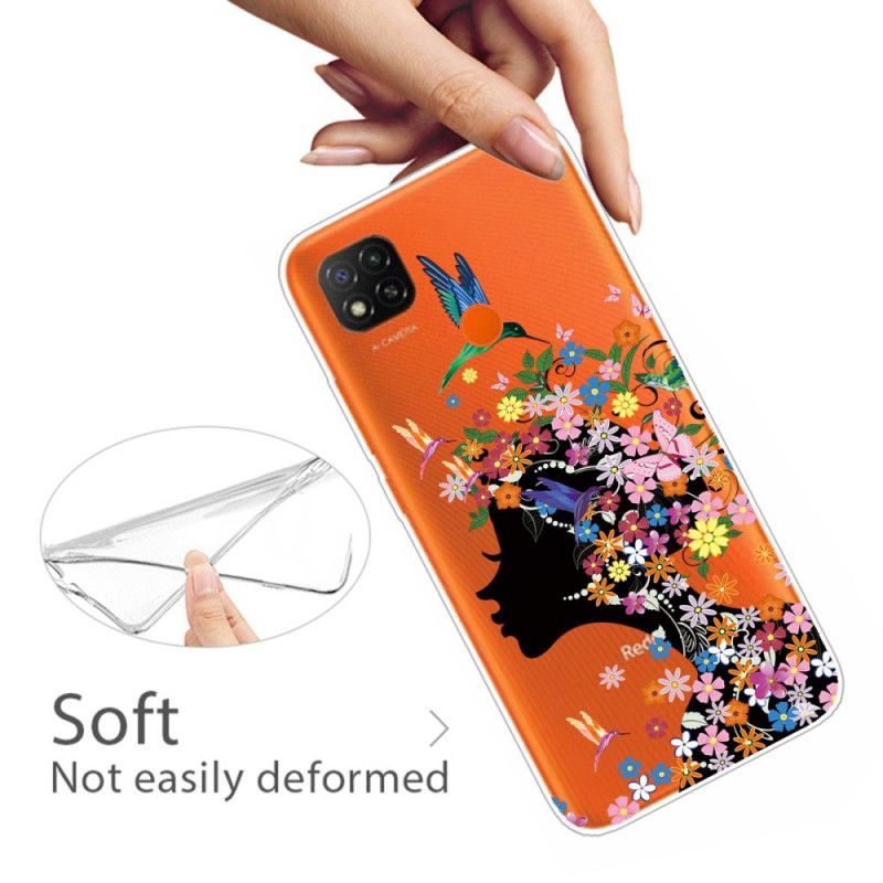 Hoesje voor Xiaomi Redmi 9C Mooi Bloemhoofdje