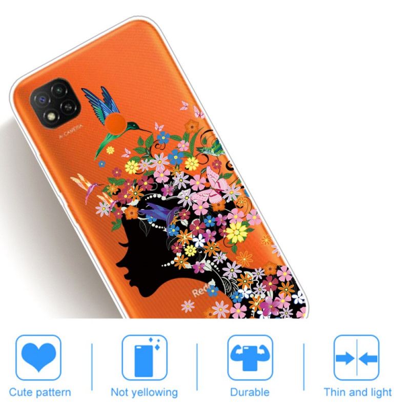 Hoesje voor Xiaomi Redmi 9C Mooi Bloemhoofdje