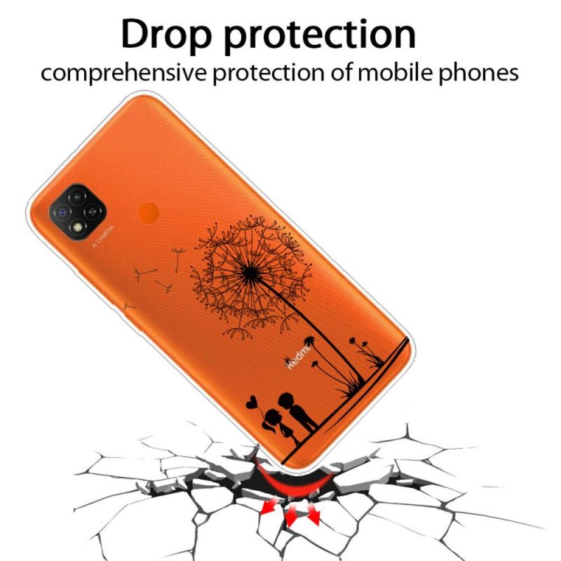 Hoesje voor Xiaomi Redmi 9C Paardenbloemliefde