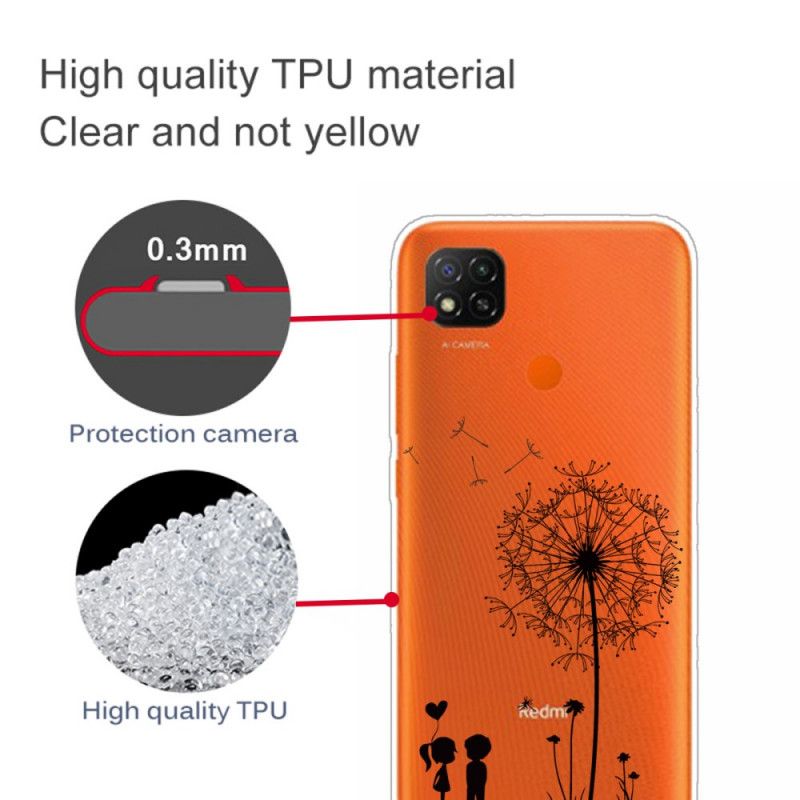 Hoesje voor Xiaomi Redmi 9C Paardenbloemliefde
