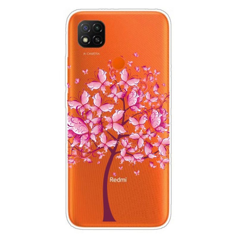 Hoesje voor Xiaomi Redmi 9C Roze Boomtop
