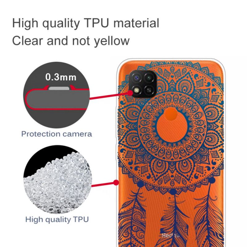 Hoesje voor Xiaomi Redmi 9C Unieke Bloemenmandala