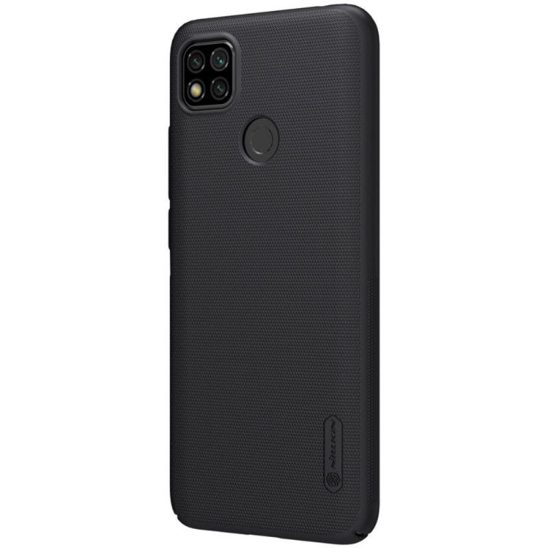 Hoesje voor Xiaomi Redmi 9C Wit Zwart Stijve Frosted Nillkin