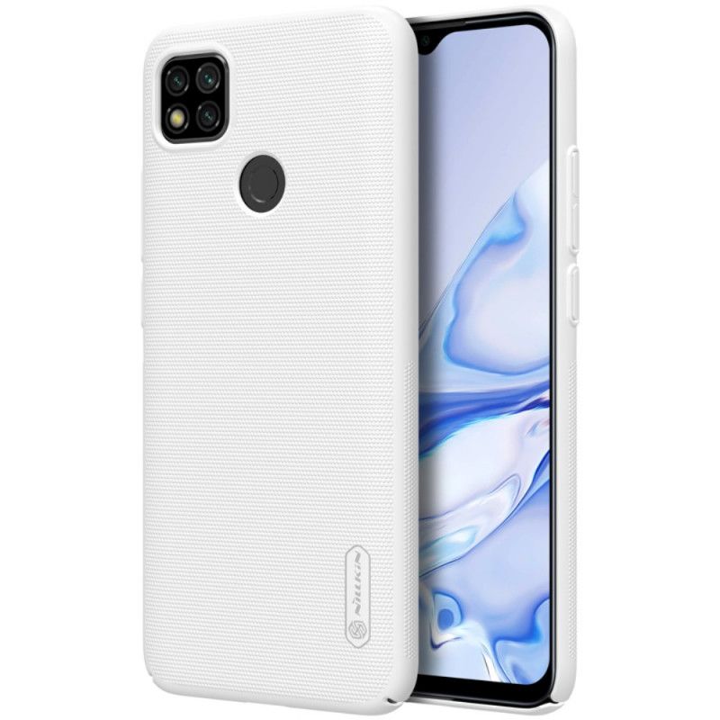 Hoesje voor Xiaomi Redmi 9C Wit Zwart Stijve Frosted Nillkin