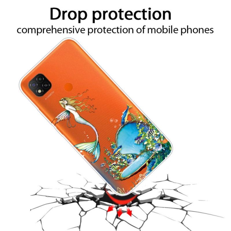 Hoesje Xiaomi Redmi 9C Blauwe Sirene