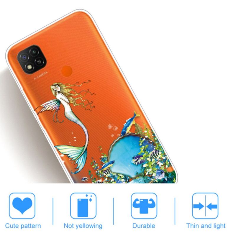 Hoesje Xiaomi Redmi 9C Blauwe Sirene