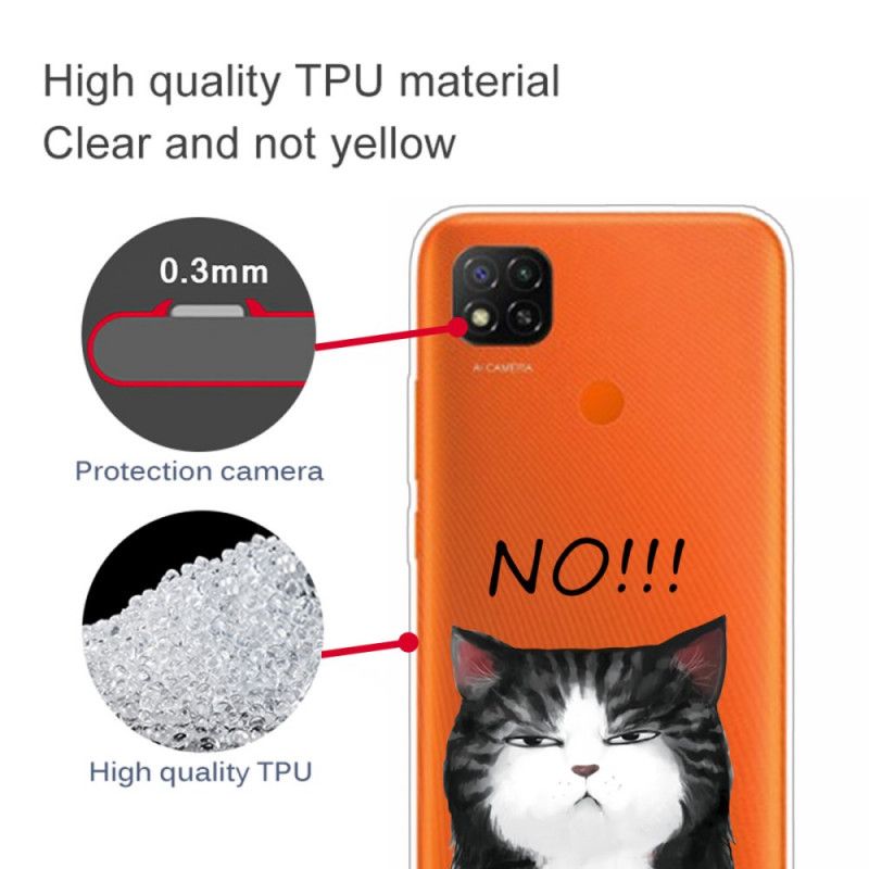 Hoesje Xiaomi Redmi 9C De Kat Die Nee Zegt