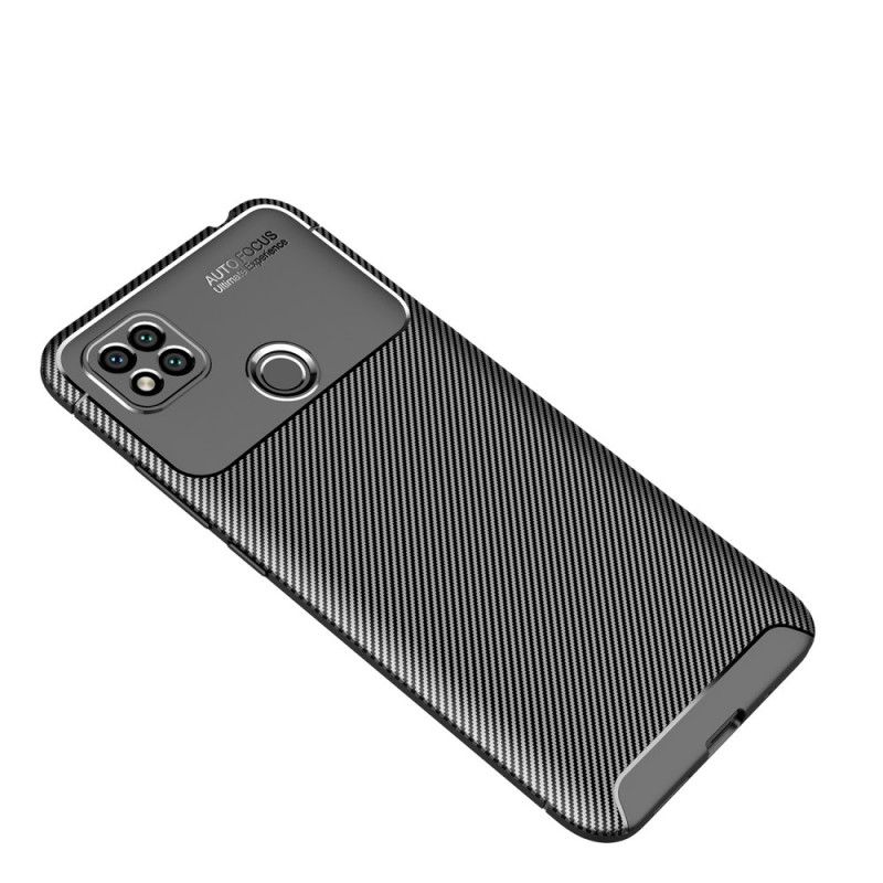 Hoesje Xiaomi Redmi 9C Donkerblauw Zwart Flexibele Koolstofvezel