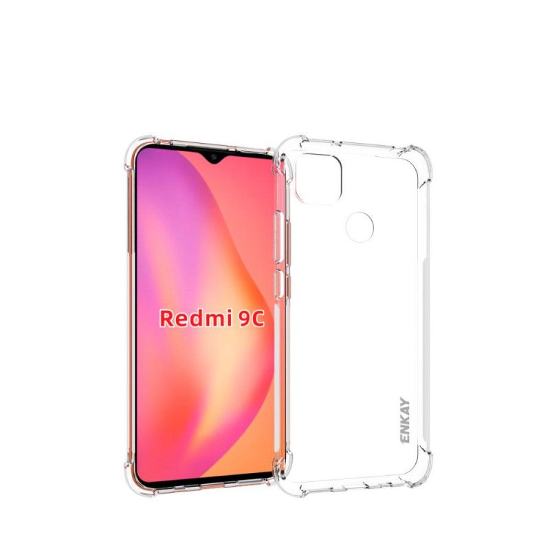 Hoesje Xiaomi Redmi 9C Enkay Shell En Gehard Glas Combo