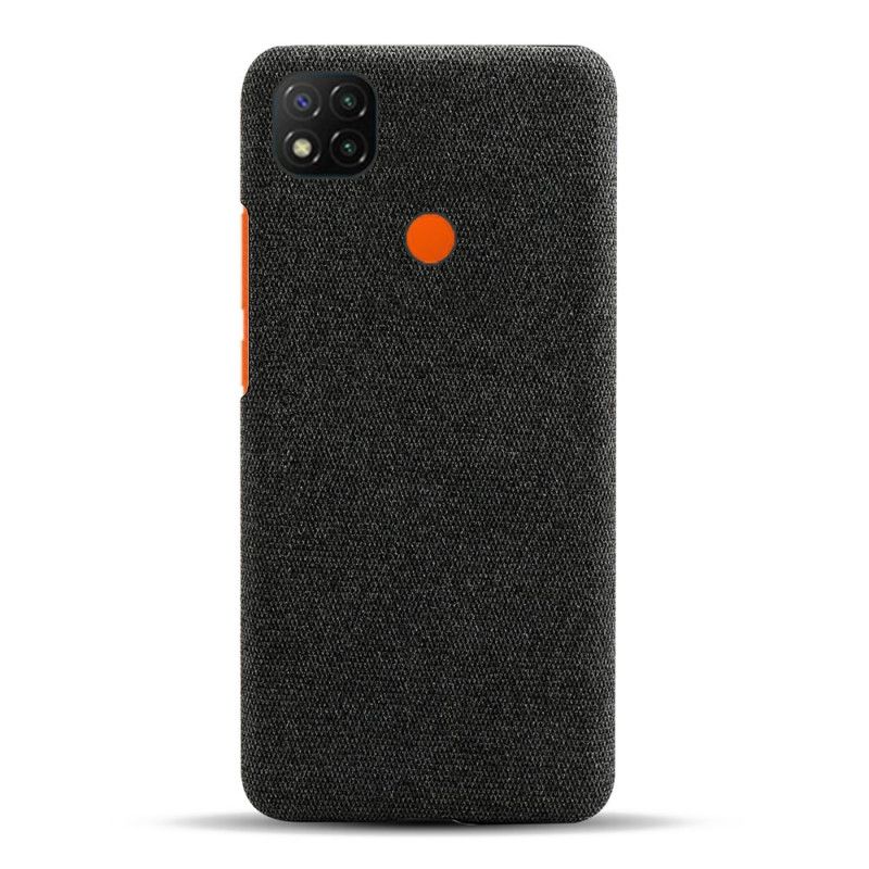 Hoesje Xiaomi Redmi 9C Grijs Zwart Ksq Chique Stof