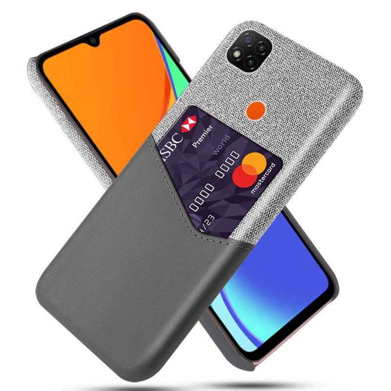 Hoesje Xiaomi Redmi 9C Grijs Zwart Ksq Kaarthouder
