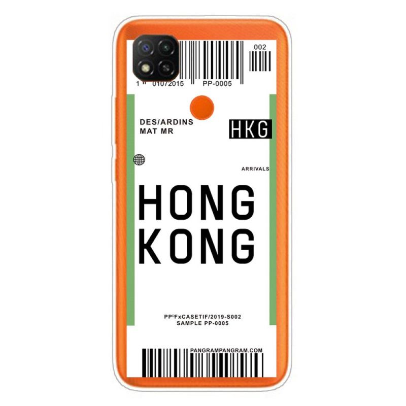 Hoesje Xiaomi Redmi 9C Instapkaart Naar Hong Kong