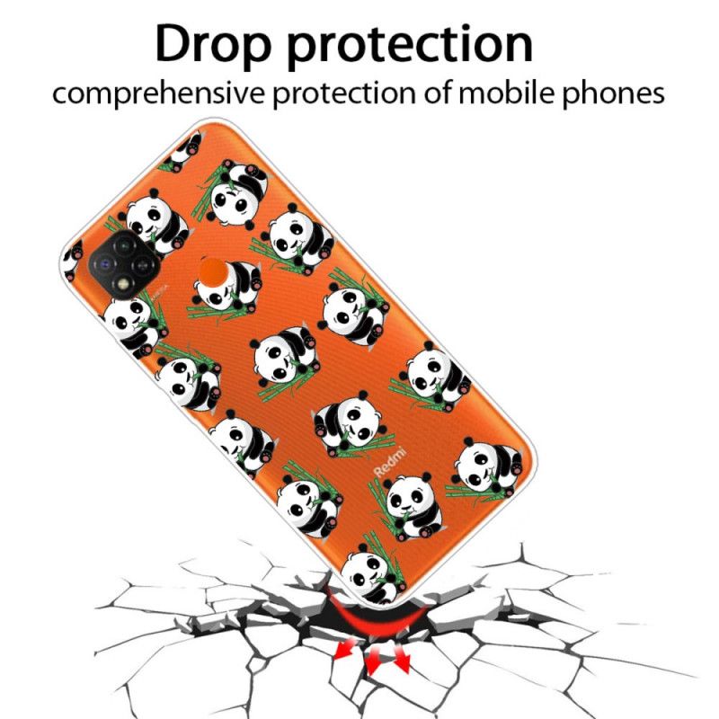 Hoesje Xiaomi Redmi 9C Kleine Panda'S