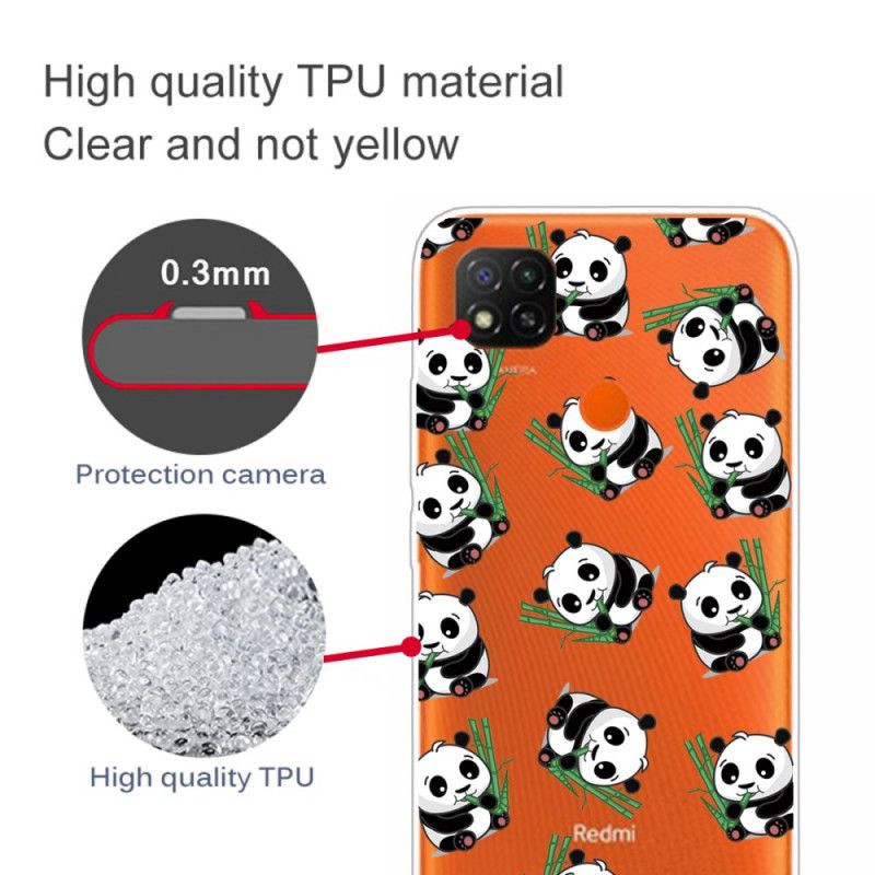 Hoesje Xiaomi Redmi 9C Kleine Panda'S
