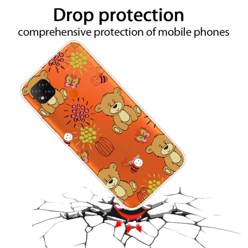 Hoesje Xiaomi Redmi 9C Top Teddyberen