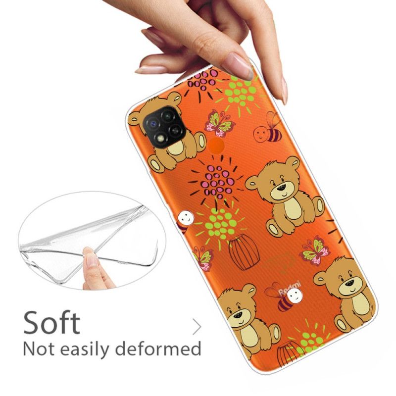 Hoesje Xiaomi Redmi 9C Top Teddyberen