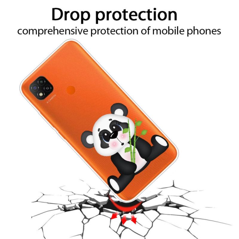 Hoesje Xiaomi Redmi 9C Transparante Droevige Panda
