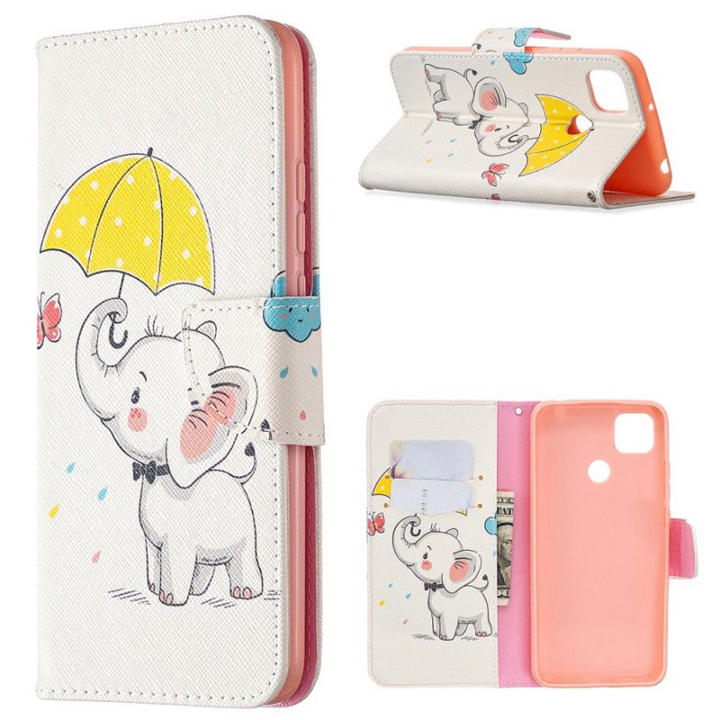 Leren Hoesje voor Xiaomi Redmi 9C Babyolifant