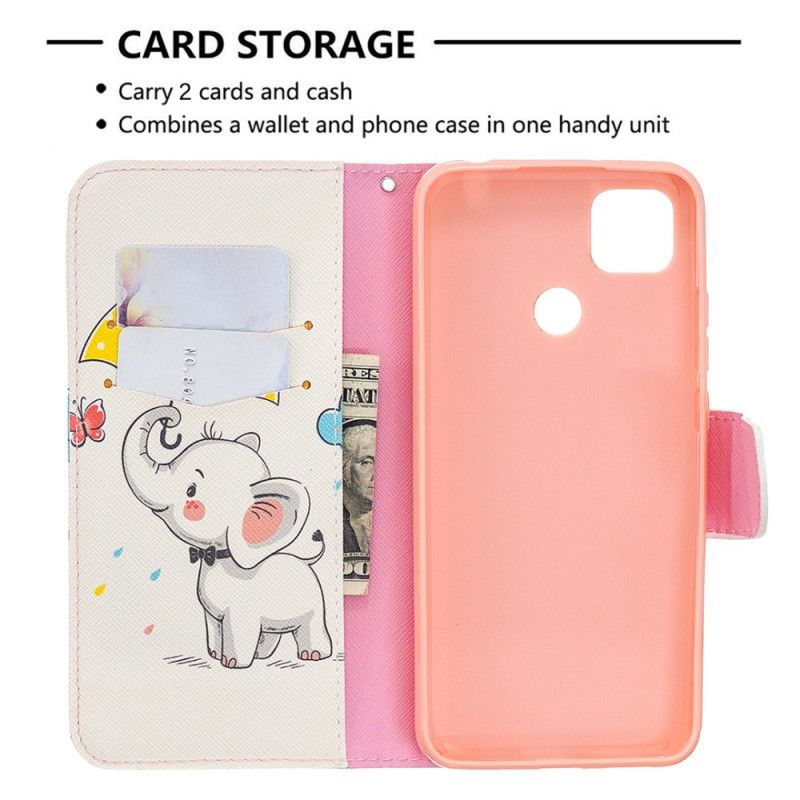 Leren Hoesje voor Xiaomi Redmi 9C Babyolifant