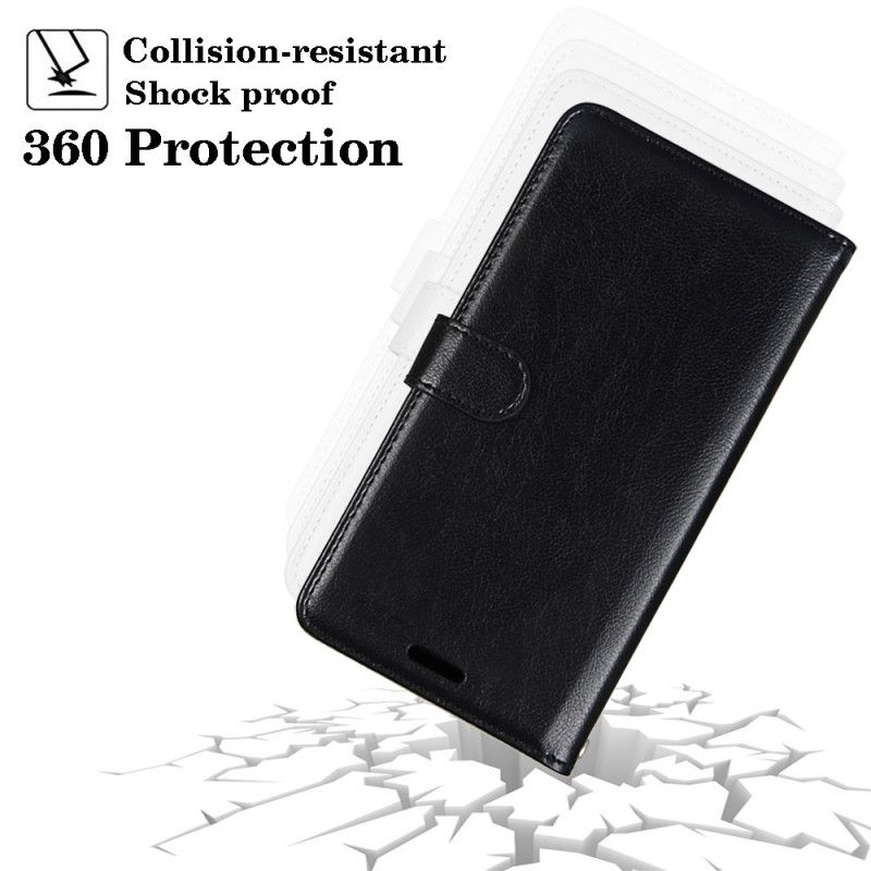 Leren Hoesje voor Xiaomi Redmi 9C Wit Zwart Klassieke Nieuwe Kleuren