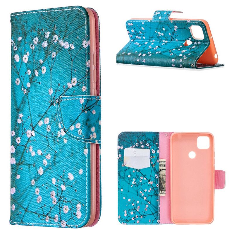 Leren Hoesje Xiaomi Redmi 9C Bloeiende Boom