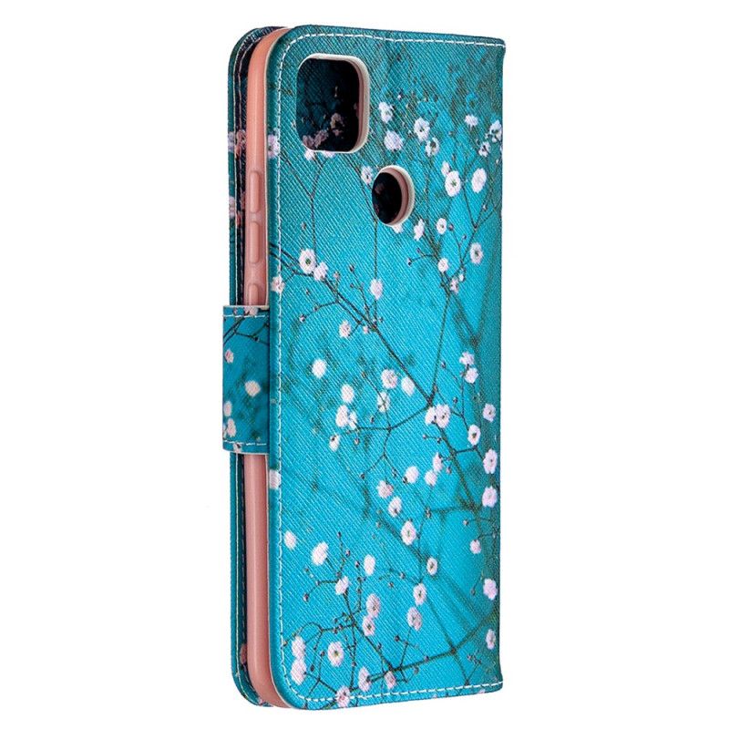 Leren Hoesje Xiaomi Redmi 9C Bloeiende Boom