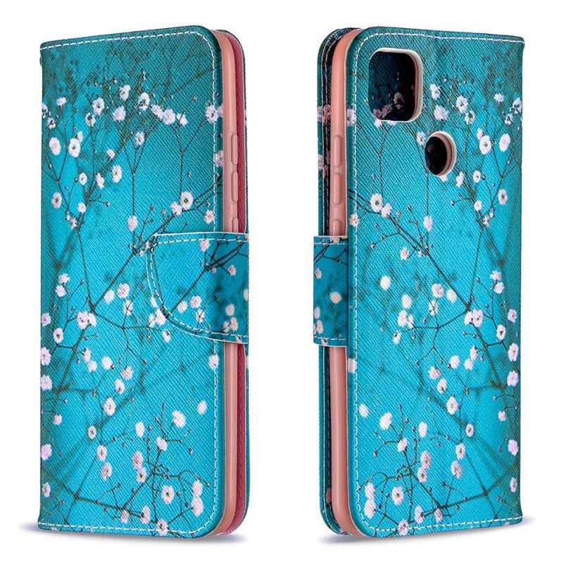 Leren Hoesje Xiaomi Redmi 9C Bloeiende Boom