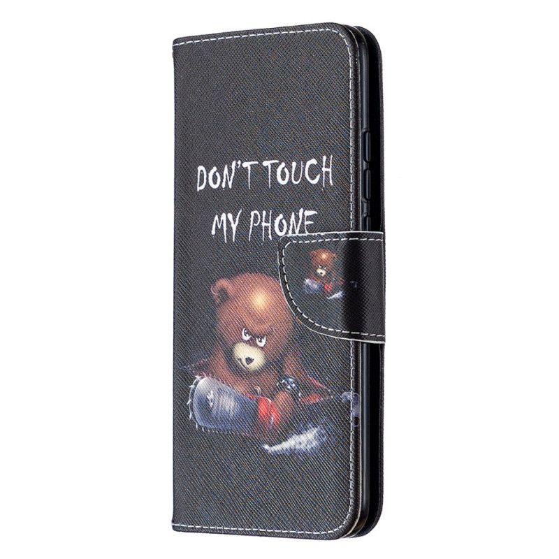 Leren Hoesje Xiaomi Redmi 9C Gevaarlijke Beer