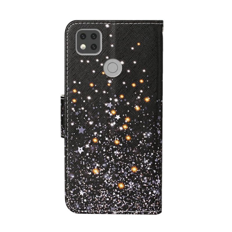 Leren Hoesje Xiaomi Redmi 9C Glitterverloop
