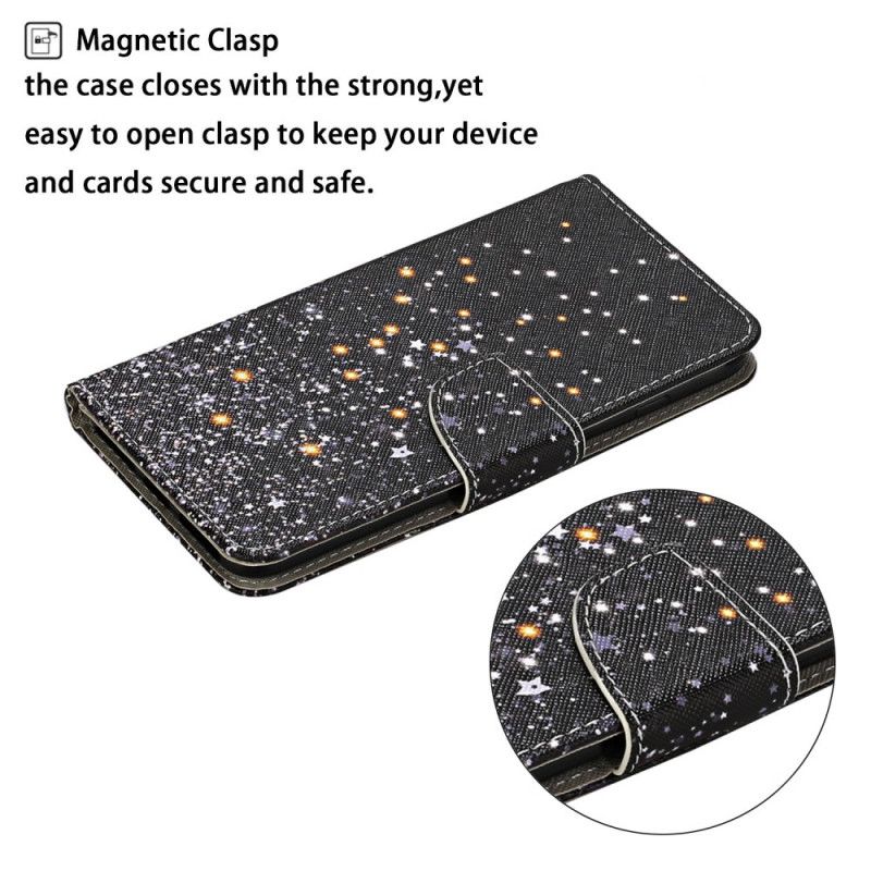 Leren Hoesje Xiaomi Redmi 9C Glitterverloop