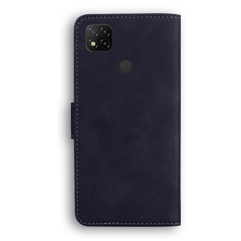 Leren Hoesje Xiaomi Redmi 9C Rood Zwart Nieuwe Kleuren Kunstleer