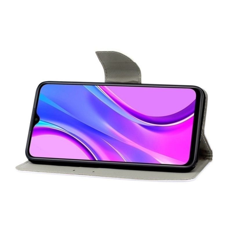 Leren Hoesje Xiaomi Redmi 9C String Madeliefjes