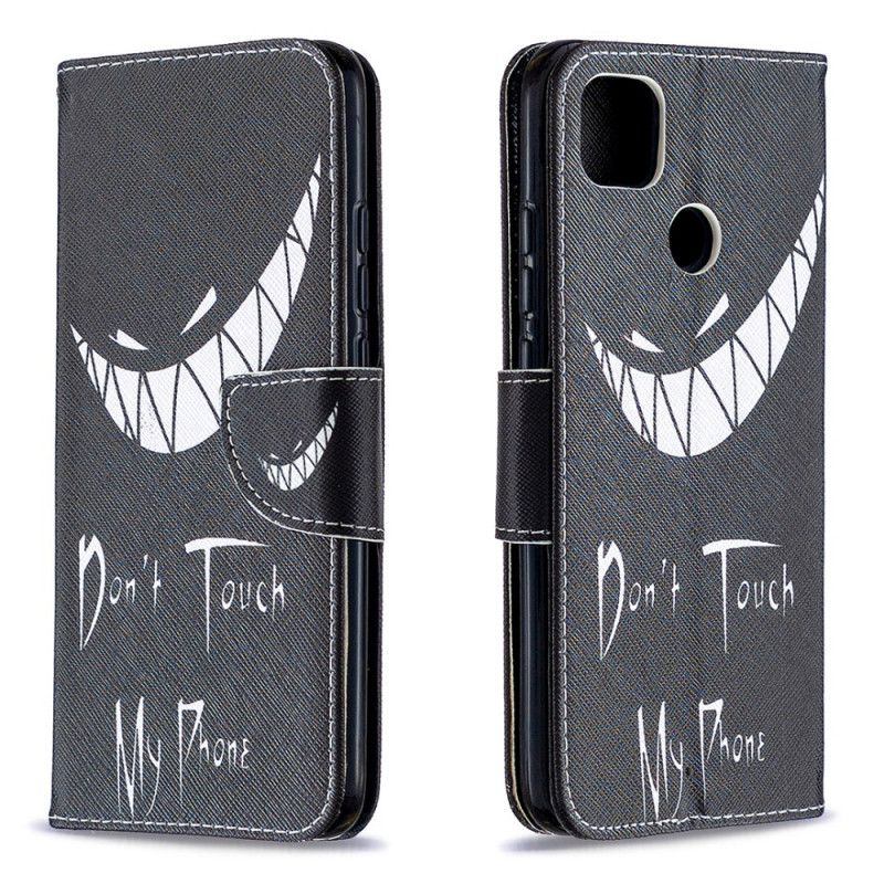 Leren Hoesje Xiaomi Redmi 9C Telefoonhoesje Duivelse Telefoon