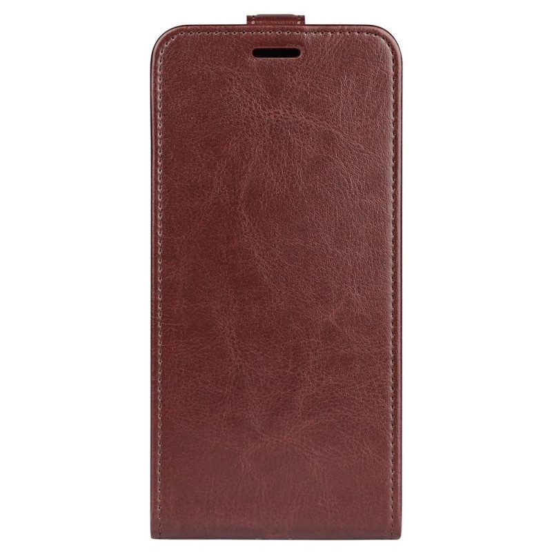 Folio-hoesje voor Realme C31 Flip Case Verticale Flap Met Leereffect