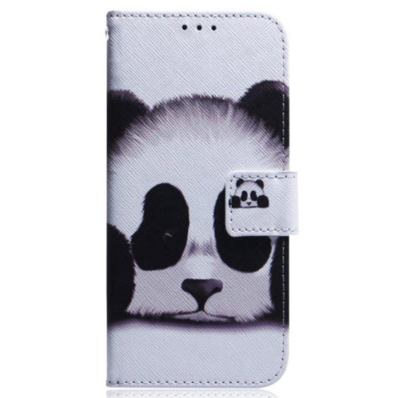 Folio-hoesje voor Realme C31 Schattige Panda