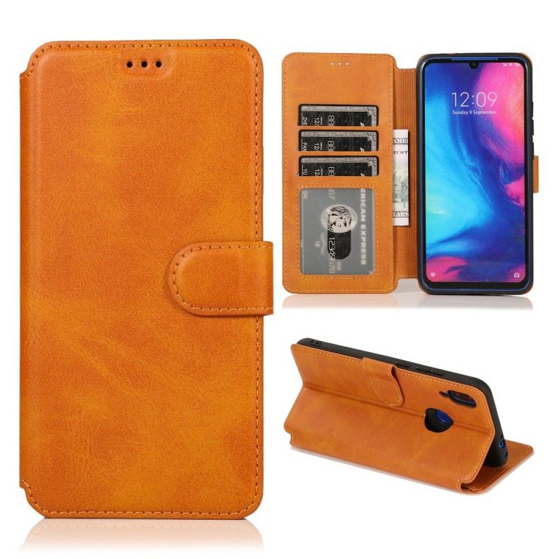 Bescherming Hoesje Xiaomi Redmi Note 7 Donkerblauw Zwart Extreem Leereffect
