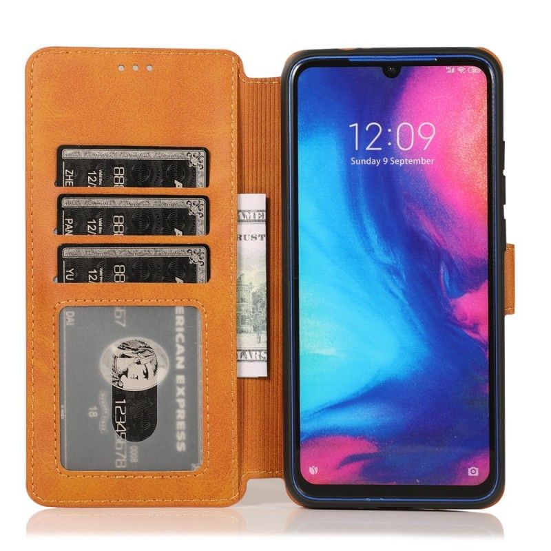Bescherming Hoesje Xiaomi Redmi Note 7 Donkerblauw Zwart Extreem Leereffect